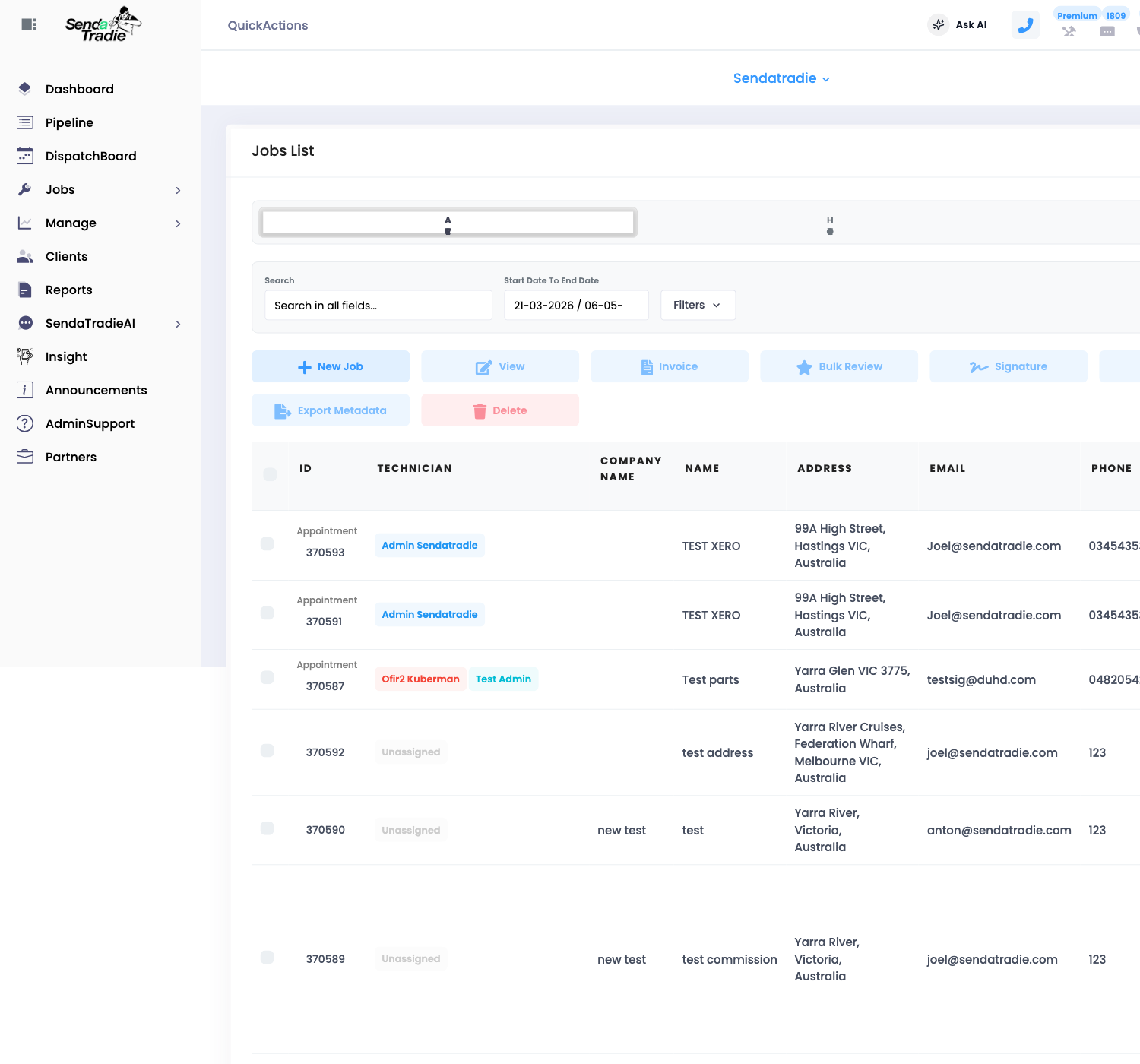 Sendatradie GROUP CHANNELS